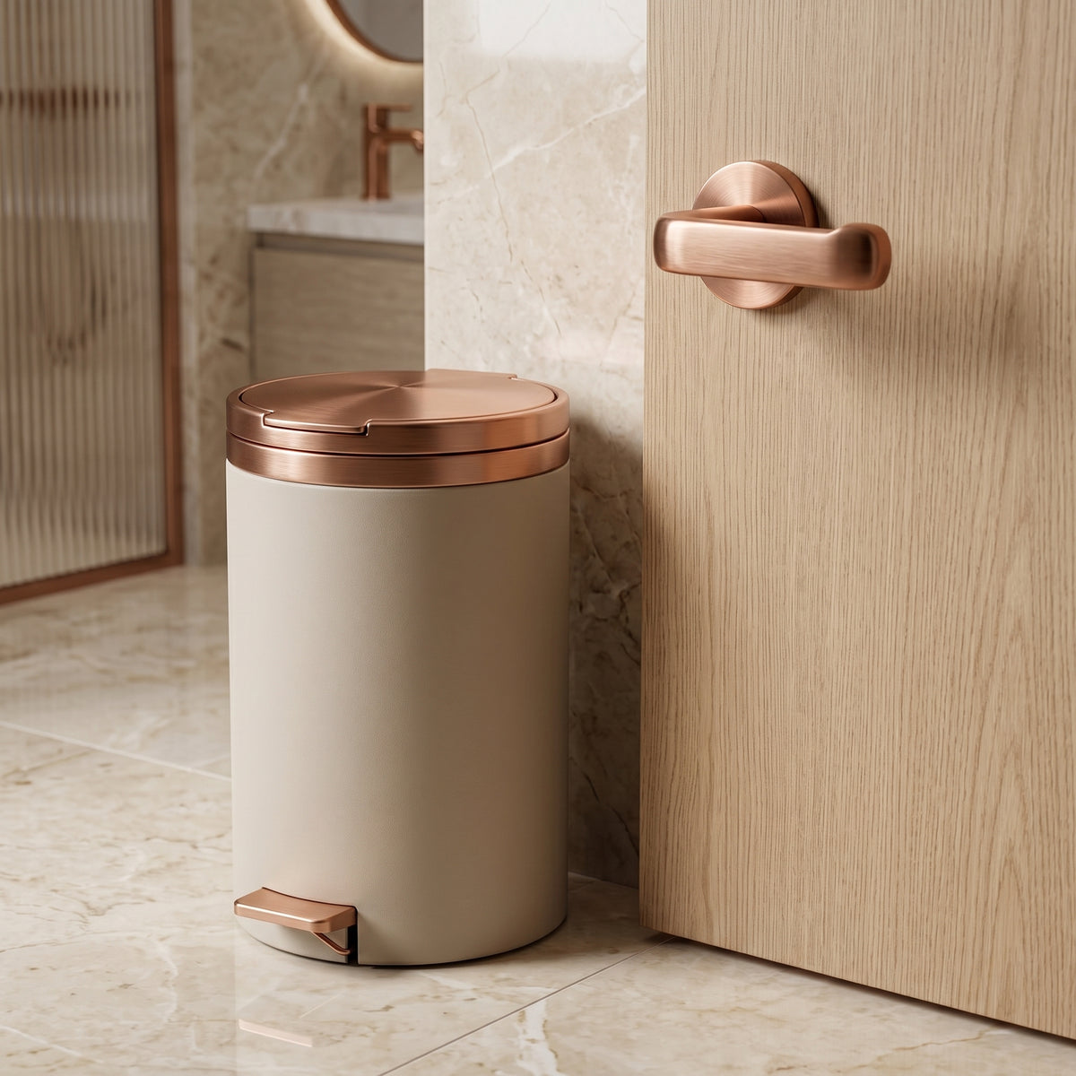 Luna Pedallı Banyo Çöp Kovası (5 Litre)