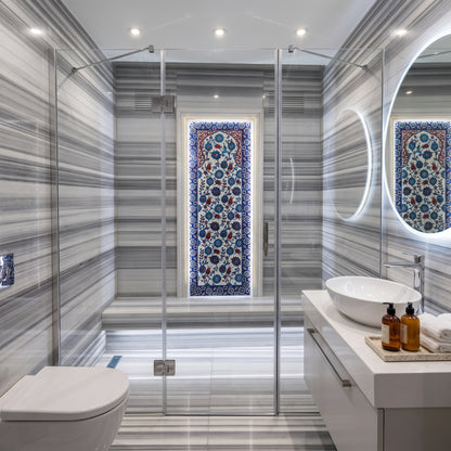 CA Banyo Parlak Krom Menteşeli İki Duvar Arası Duşakabin