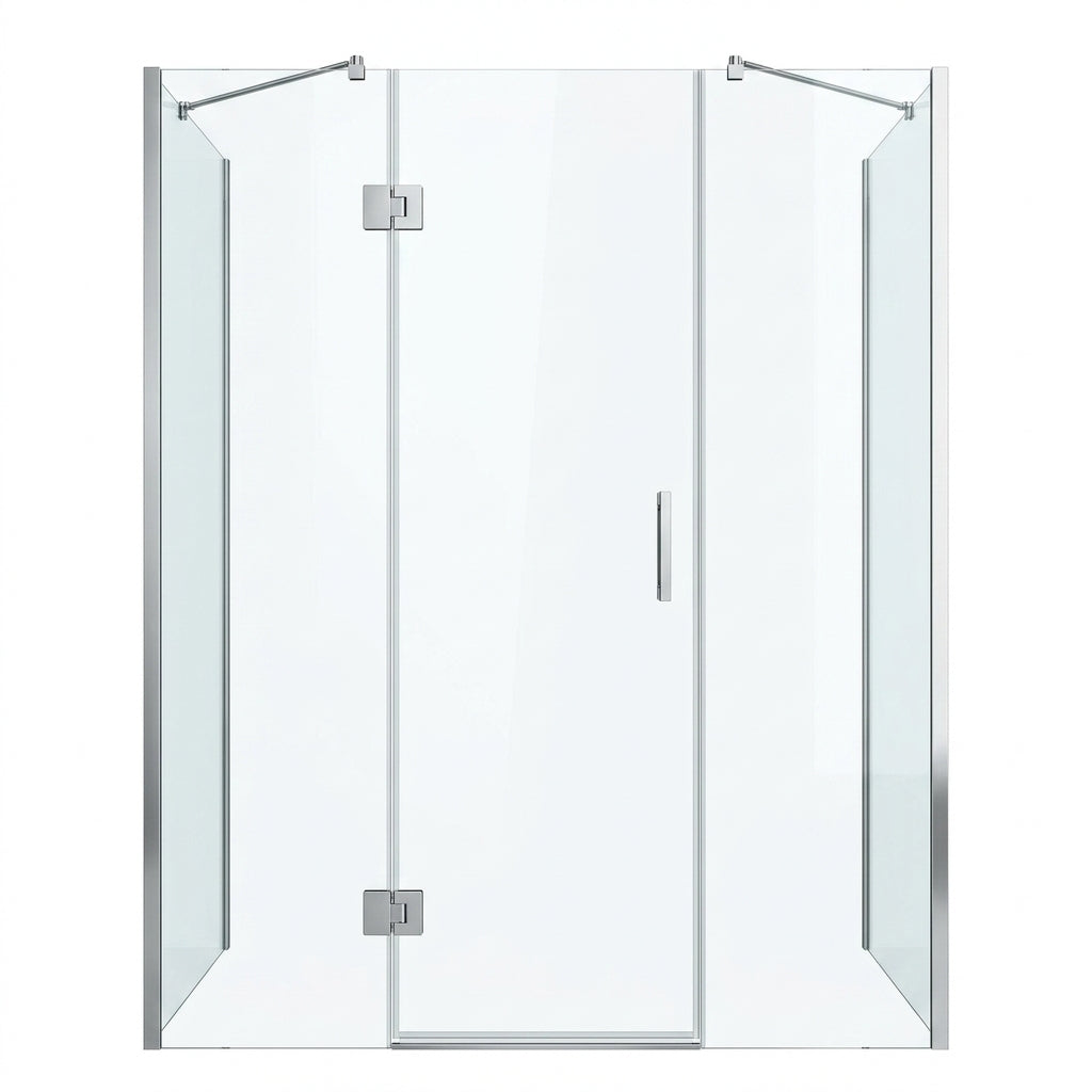 CA Banyo Parlak Krom Menteşeli İki Duvar Arası Duşakabin